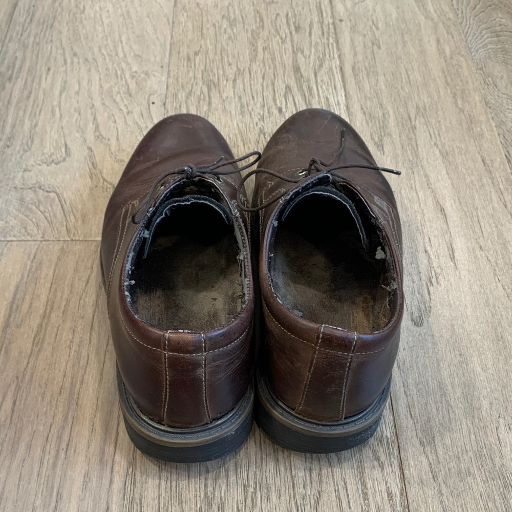 G.H. Bass & Co. Brown Leather Derby Shoes Size 9 - Picture 4 of 8